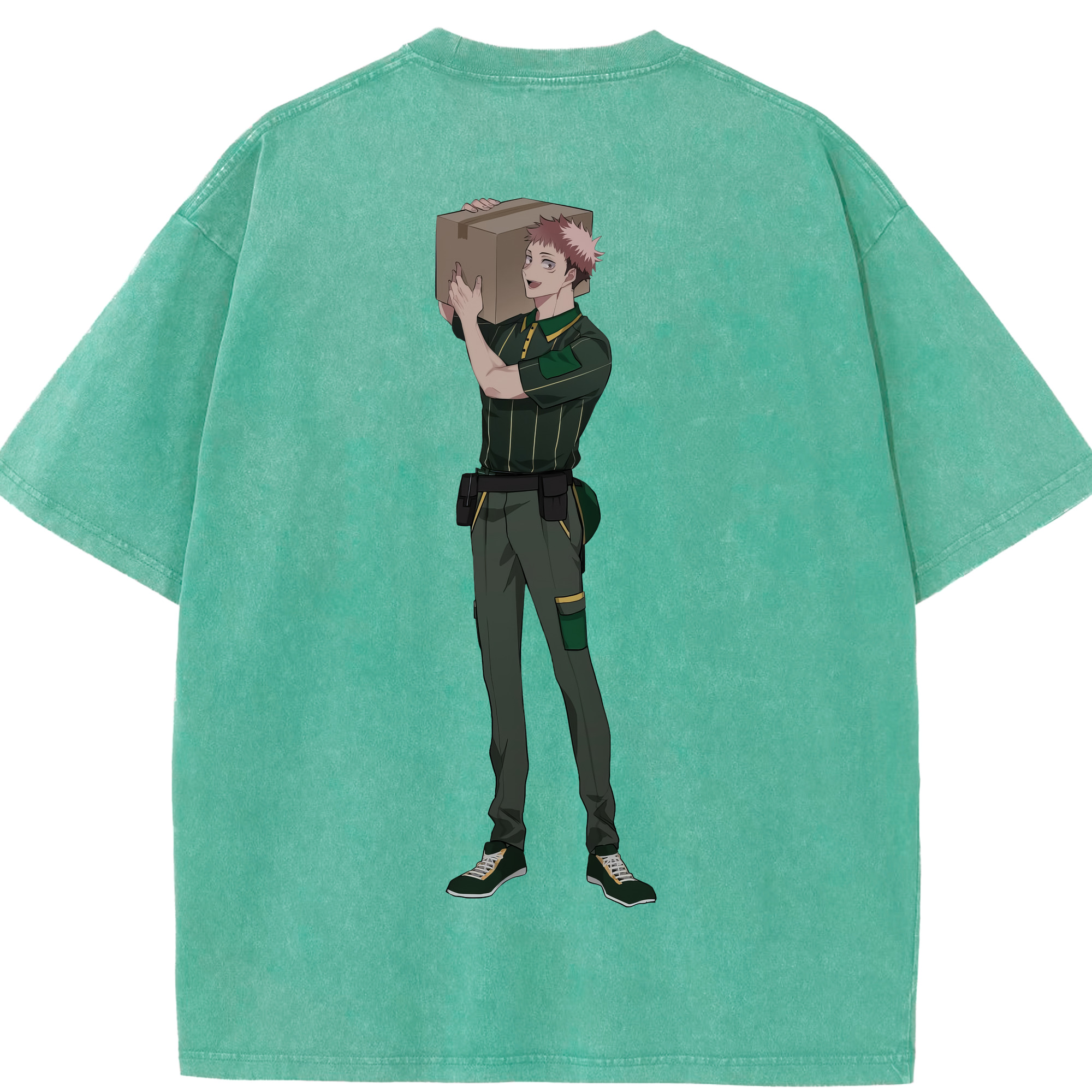 （画像用） 呪術廻戦 Jujutsu Kaisen 綿100% ヴィンテージ風 半袖Tシャツ（背面プリント）